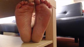 Under table soles toe play