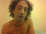 Topless Transgirl Touching Her Eyes