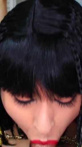 Cleopatra Sucks on a Juicy Cock