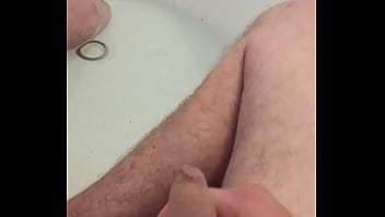 uncut cock jerking and pissing