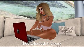 Blonde in Lingerie BDSM Bound & Gagged: Interracial Anal Fucking