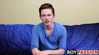Desirable boy guy nico michaelson gets thrilled and wanks it