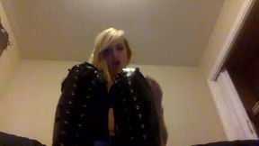 Girl Shows Off Feet, Boobs and Wears Knee-high Boots