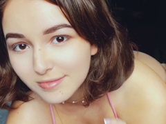 amateur teen multitasking with toys