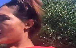 Nurse bettyflashes boobs in the park