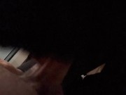 Sexy teen sucks crew members dick on cruise ship balcony