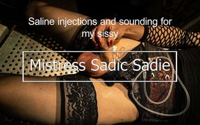 Saline Injections and Sounding for My Sissy Part 2