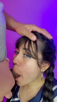 DherlyDoll's Fresh Face Sucks My Hard Rod in 60FPS Brazilian Blowjob