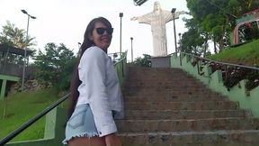 sexo em local publico - casal flagrado fazendo sexo e exibicionismo no cristo redentor de serra negra sp