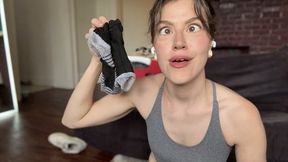 Nagging Girlfriend Sniffs Socks
