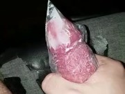 eboy cumming in a bag