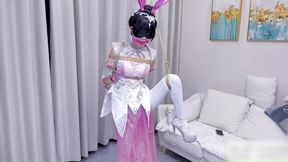 ADM98-Cosplay bunny girl's split-leg bondage, hanging-leg bondage, vibrating orgasm