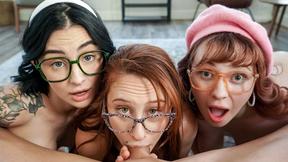 ”POV fucking three titty nerd girlfriends”
