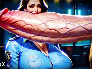 Breasty Police mother I'd like to fuck: SPH Whilst Fantasizing About Monster Dongs (Interior Monologue / Dream)