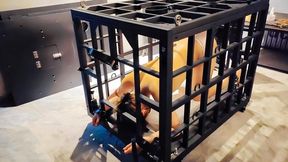 CYC008 BONDAGE CAGE IMPRISON ENEMA SPANKING VIBRATOR ORGASM CONTROL HANDCUFF AND SHACKLE EXTREME DOMINATION