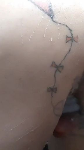 Hard fast anal fucking with big dildo   Clip 1