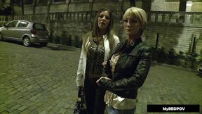hot slut pick up pearl diamond & debbie white get it in their asses