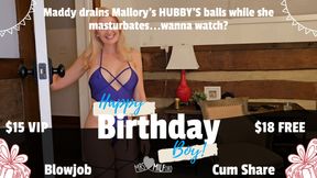 Birthday Boy - CuckQuean Blowjob Fantasy w/ ASMR Maddy