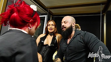 Ele fez sua esposa assistir ele comendo outra mulher! Gabe Spec em sessão cuckqueen com Maisa Pravo