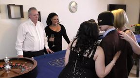 Hot Milf welcomes wild at casino party orgy