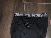 Kilt and Thick Cock Milked onto Boxers