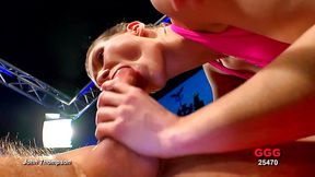 John Thompson, hot woman, gang bang, deep in the throat