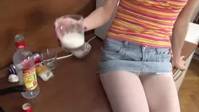 Young black stud gets his huge dick sucked by eager teens