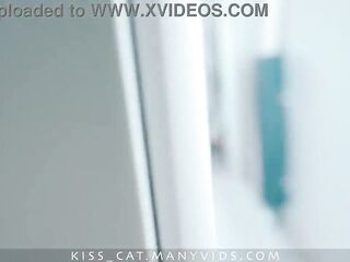 DAY 6 - Stuck in wardrobe Step mommy gets surprise sex Step son in doggy position with creampie
