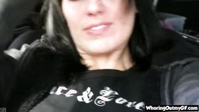 ”Rene fingering Beaver closeup in car”