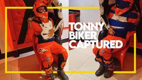 Tonny Biker Handcuffed and Taped Up by his biker friend (1080p) Gay Bondage - Gay Domination - Biker Gear - Handcuffs - Tape Bondage - Boots - BDSM