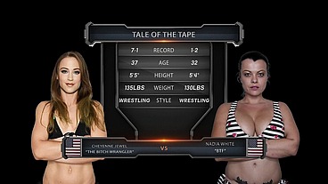 Cheyenne Jewel vs Nadia White Female Wrestling
