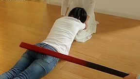 Chinese Jeans Spanking