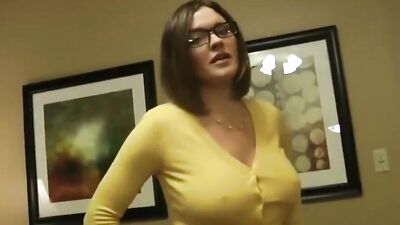 Naughty cougar is shagged and creampied by stepson's horny friend