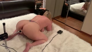 Horny Wife LOUD Orgasm!! - She Cums Hard!! - Fuck Machine Moaning!