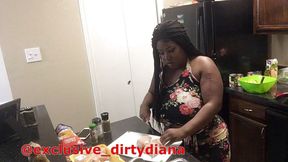 Dirty Diana has a cooking fetish