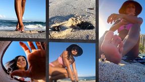 A day at the beach with my tiny little person - Giantess Enola - FULLHD