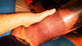 Pumped up Silicone Cock and Balls