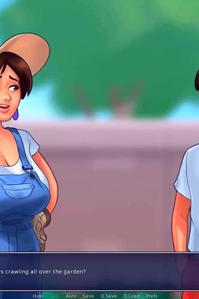 Summertime saga: the MILF from the garden and the guys from the park ep 75