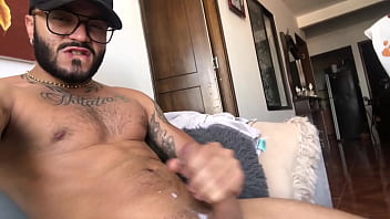 Intense couch jerk off until I cum hard