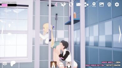 Futa game stud she gags on thick cock like a slut
