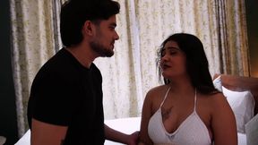 INDIAN BEAUTIFUL COUPLE FUCKED HER STEP BROTHER IN HOTEL ROOM, HARDCORE SEX