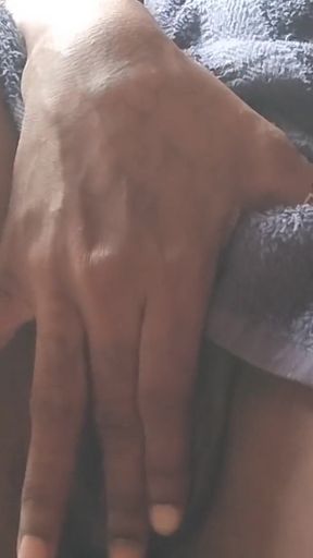 Pissing Outdoors Fingering Slapping My Wet Black Pussy