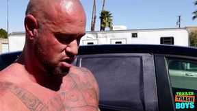 TRAILERTRASHBOYS Car Washing Turns Into Sex With Felix Fox And Michael Roman