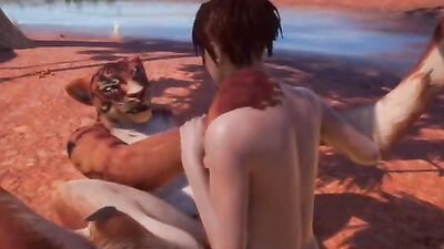 Kira Porn's wild life adventure with Tigger Furry - HD animation