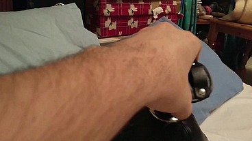 Orgasms, sensory deprivation, and the custom straight jacket I made myself (it can be locked on with my collar and chastity b...