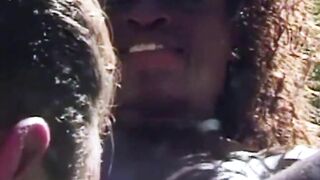 Monique receives her reward with a load of cum into her mouth