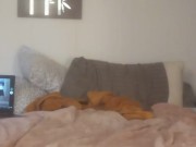 Beefy sexy guy in stripper underwear shaking thick ass and self fucks doggystyle