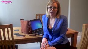 Office Slut Seduces Her Boss for a Raise - Shameless Cock Tease