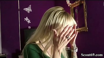 Mother caught step-son while wanking and helps with fuck