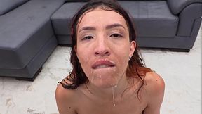 GEMMA LEONE enduring a strong DP from 4 big cocks. LTP093